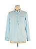 Merona 100% Lyocell Blue Long Sleeve Top Size XL - photo 1