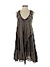 Free People 100% Rayon Brown Casual Dress Size S - photo 1