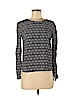 H&M 100% Viscose Black Long Sleeve Blouse Size 6 - photo 1