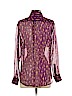 Equipment 100% Silk Purple Long Sleeve Silk Top Size XS - photo 2