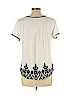 Lucky Brand White Short Sleeve Top Size L - photo 2