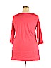 Avenue 100% Pima Cotton Pink 3/4 Sleeve T-Shirt Size 18 - 20 Plus - photo 2