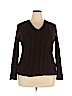 Lauren by Ralph Lauren 100% Cotton Brown Pullover Sweater Size 2X - photo 1