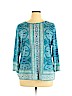 Assorted Brands Blue 3/4 Sleeve Top Size XL - photo 1