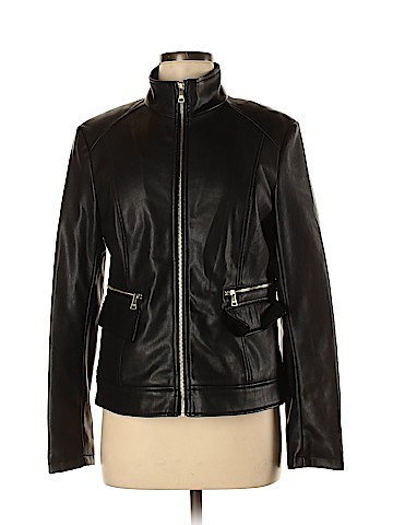Cole Haan Faux Leather Jacket (view 1)