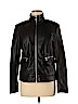 Cole Haan 100% Polyurethane Black Faux Leather Jacket Size M - photo 1