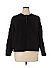 Lands' End 100% Polyester Black Pullover Sweater Size XL (petite) - photo 1