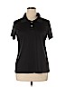 Hanes 100% Polyester Black Short Sleeve Polo Size XL - photo 1