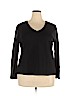 Venezia Black Long Sleeve T-Shirt Size 18 - 20 Plus - photo 1
