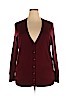 Lord & Taylor 100% Wool Burgundy Wool Cardigan Size 3X - photo 1