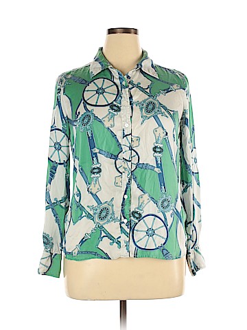 Liz Claiborne Long Sleeve Silk Top (view 1)