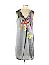 Dries Van Noten 100% Silk Gray Casual Dress Size EU 36 / US 6 - photo 1