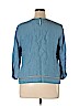 Bass Blue 3/4 Sleeve Blouse Size XL - photo 2