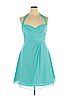 Alfred Angelo 100% Polyester Blue Cocktail Dress Size 16 - photo 1