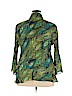 Allison Taylor 100% Polyester Green 3/4 Sleeve Blouse Size 2X - photo 2