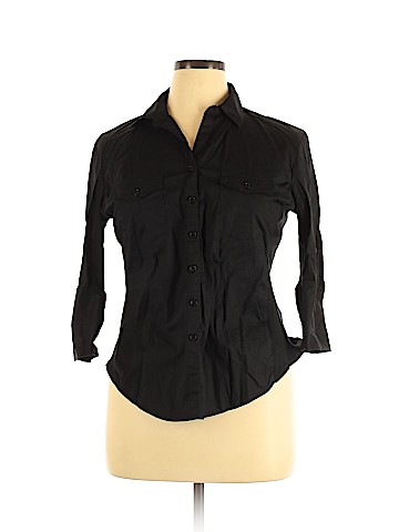 Hester & Orchard 3/4 Sleeve Button-Down Shirt (view 1)