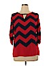 rue21 100% Polyester Red 3/4 Sleeve Blouse Size XL - photo 1
