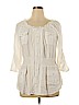 Lane Bryant 100% Rayon White 3/4 Sleeve Blouse Size 16 - photo 1
