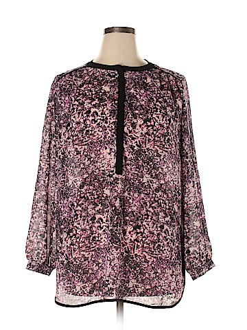 DKNY Jeans Long Sleeve Blouse (view 1)