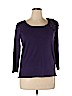 Cyrus Purple 3/4 Sleeve Top Size 1X - photo 1