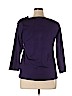 Cyrus Purple 3/4 Sleeve Top Size 1X - photo 2