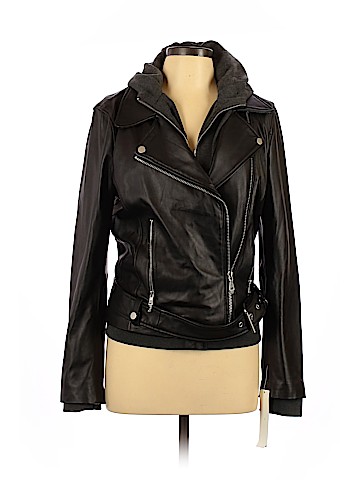 Aqua Leather Jacket (view 1)