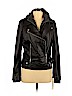 Aqua 100% Leather Black Leather Jacket Size L - photo 1