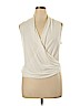 Sophie Max 100% Cotton Ivory Sleeveless Top Size XL - photo 1