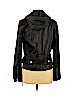 Aqua 100% Leather Black Leather Jacket Size L - photo 2