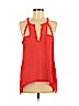 BCBGMAXAZRIA Red Sleeveless Blouse Size M - photo 1