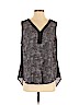 Torrid 100% Polyester Gray Sleeveless Blouse Size 00 - photo 1