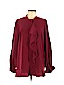 Rachel Zoe 100% Polyester Burgundy 3/4 Sleeve Blouse Size L - photo 1