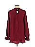 Rachel Zoe 100% Polyester Burgundy 3/4 Sleeve Blouse Size L - photo 2