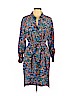 Diane von Furstenberg 100% Polyester Blue Casual Dress Size 12 - photo 1