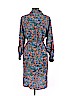 Diane von Furstenberg 100% Polyester Blue Casual Dress Size 12 - photo 2