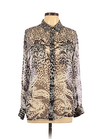 Equipment Long Sleeve Silk Top (view 1)