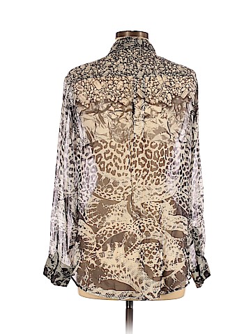 Equipment Long Sleeve Silk Top (view 2)