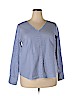 Zeagoo 100% Polyester Blue Long Sleeve Blouse Size XXL - photo 1