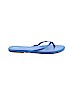 Gap 100% Leather Blue Flip Flops Size 8 - photo 1