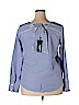 Zeagoo 100% Polyester Blue Long Sleeve Blouse Size XXL - photo 2