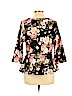 Assorted Brands Black 3/4 Sleeve Top Size 1X - photo 2
