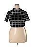 Shein Black Short Sleeve Blouse Size 1X - photo 1
