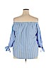 H&M L.O.G.G. 100% Cotton Blue 3/4 Sleeve Blouse Size 14 - photo 2