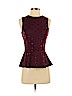 Living Doll 100% Polyester Burgundy Sleeveless Blouse Size S - photo 1