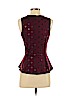 Living Doll 100% Polyester Burgundy Sleeveless Blouse Size S - photo 2