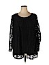 Cj Banks Black Long Sleeve Top Size 2X - photo 1
