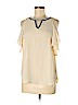 A. Byer 100% Polyester Ivory Short Sleeve Blouse Size M - photo 1