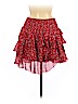 Intermix 100% Silk Red Silk Skirt Size M - photo 1