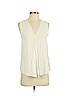 Theory 100% Silk Ivory Sleeveless Silk Top Size S - photo 1