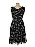 North Style 100% Polyester Black Casual Dress Size 16 - photo 2